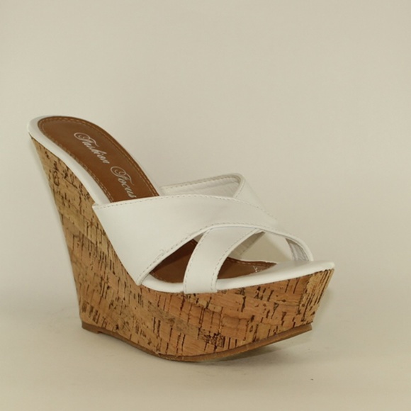 Wedge Sandals from Fashion Focus - Ardo39 White - Picture 2 of 2